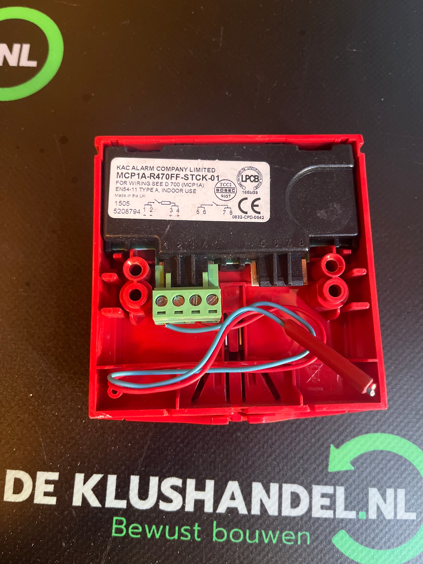 KAC handbrandmelder mcp1a-r470ff