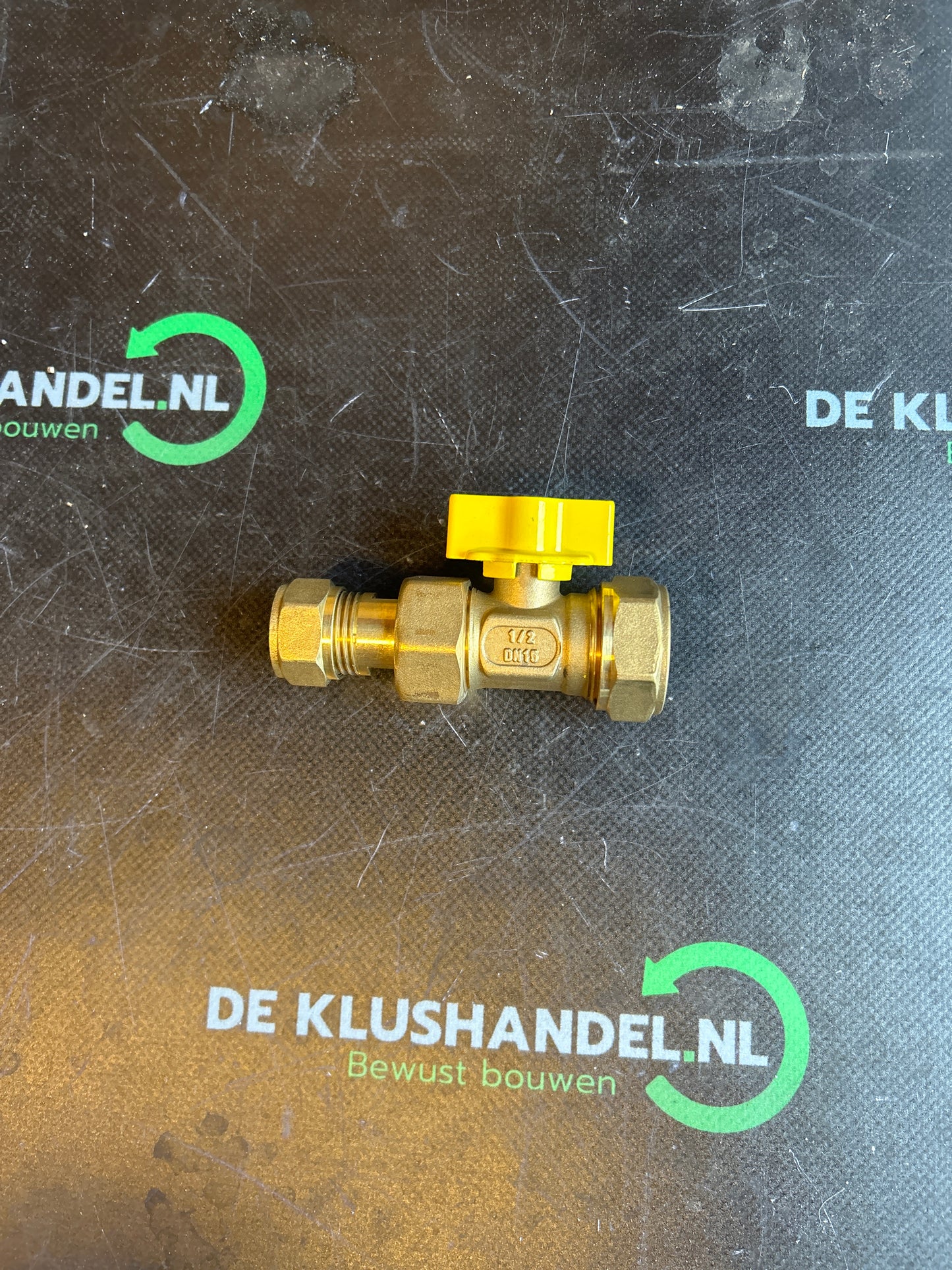 Riko gaskogelkraan knelkoppeling 22 x 15mm