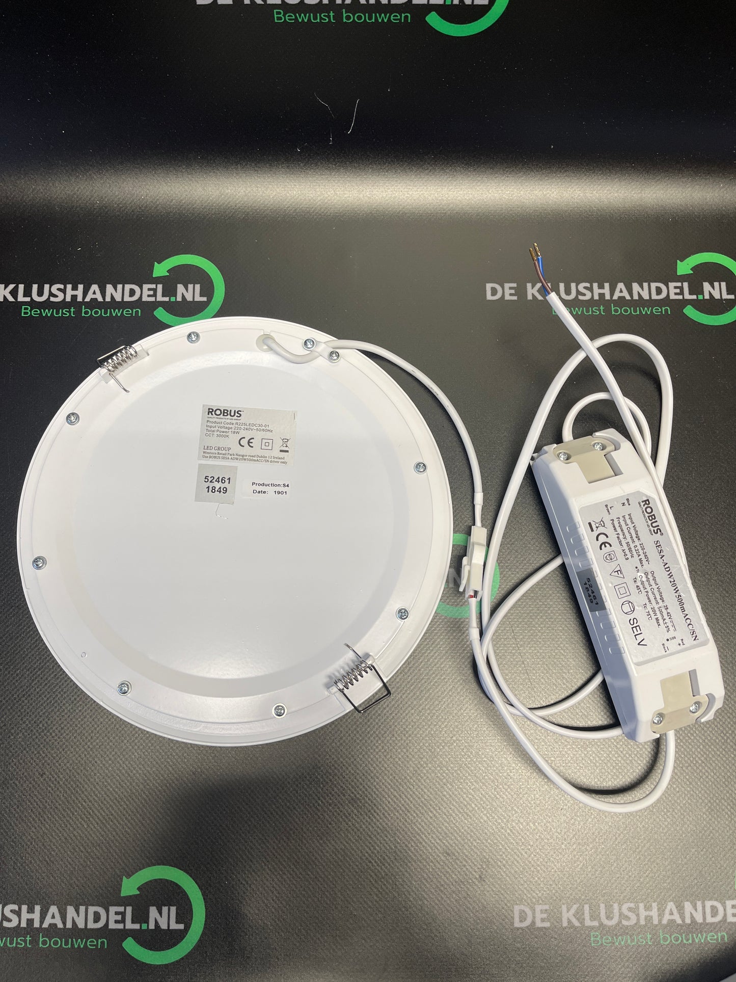 Robus R225 Circular Sun LED Panel Wit