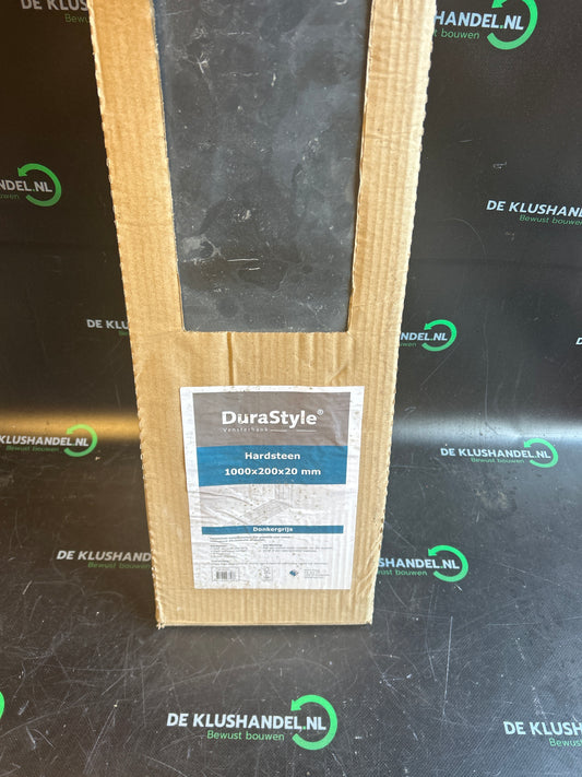 Durastyle vensterbank hardsteen donkergrijs 2x20x100cm