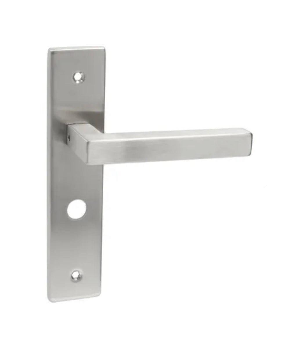 Avenue Deurkruk op schild Cubic - RVS - WC-vergrendeling - Afstand 63 mm