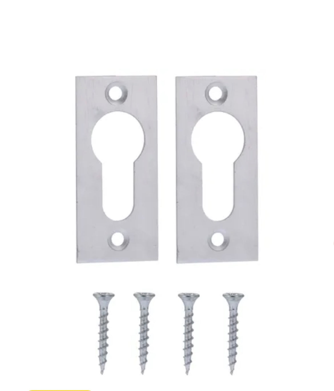 Avenue cilinderplaat recht aluminium 2 stuks