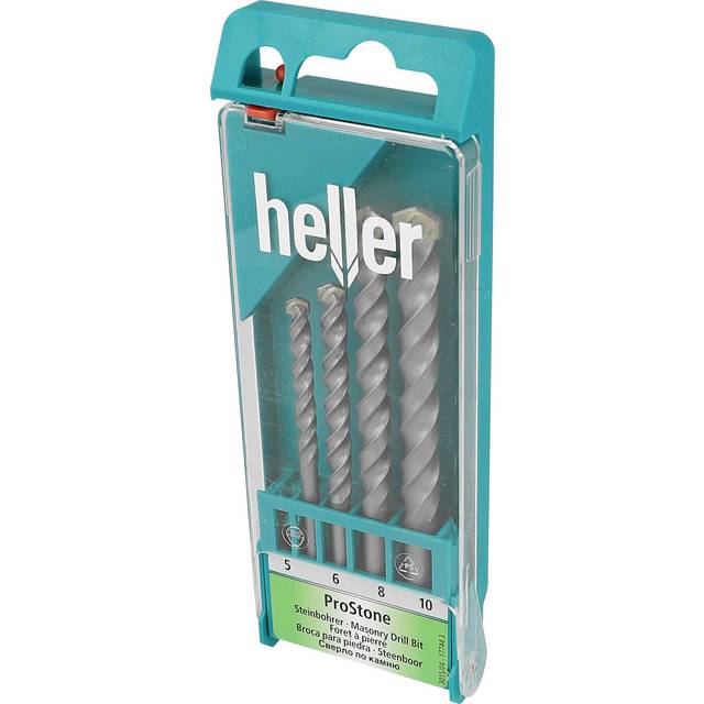 Heller 17744 3 Carbide Steen-spiraalboorset 4-delig