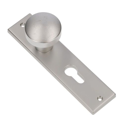 AMI Kortschild met vaste knop Aluminium 169/50 Cilinder PC55