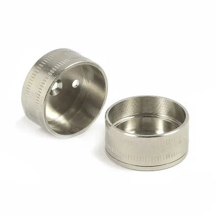 Kastroedesteun rond 25mm vernikkeld 2 stuks