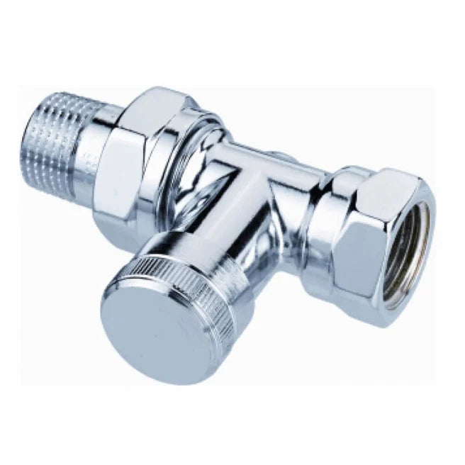 Danfoss Voetventiel | Recht | Chroom | RLV-C