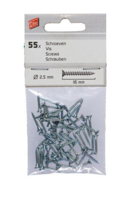 Ellen | Tochtprofiel Schroeven | Verzinkt | 55st.