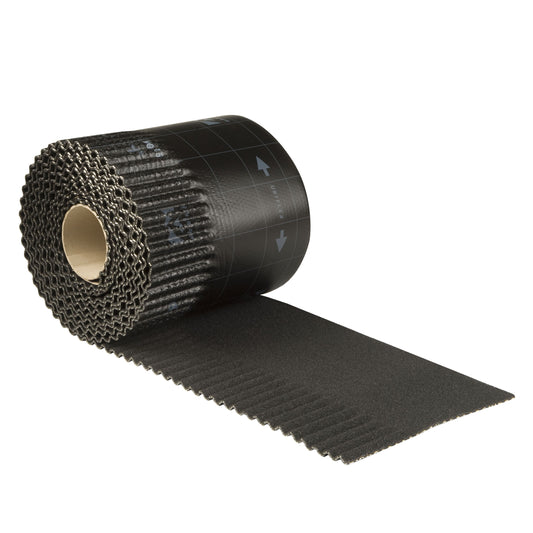 Ubiflex ribbel waterdicht zwart 300mm x 6 meter