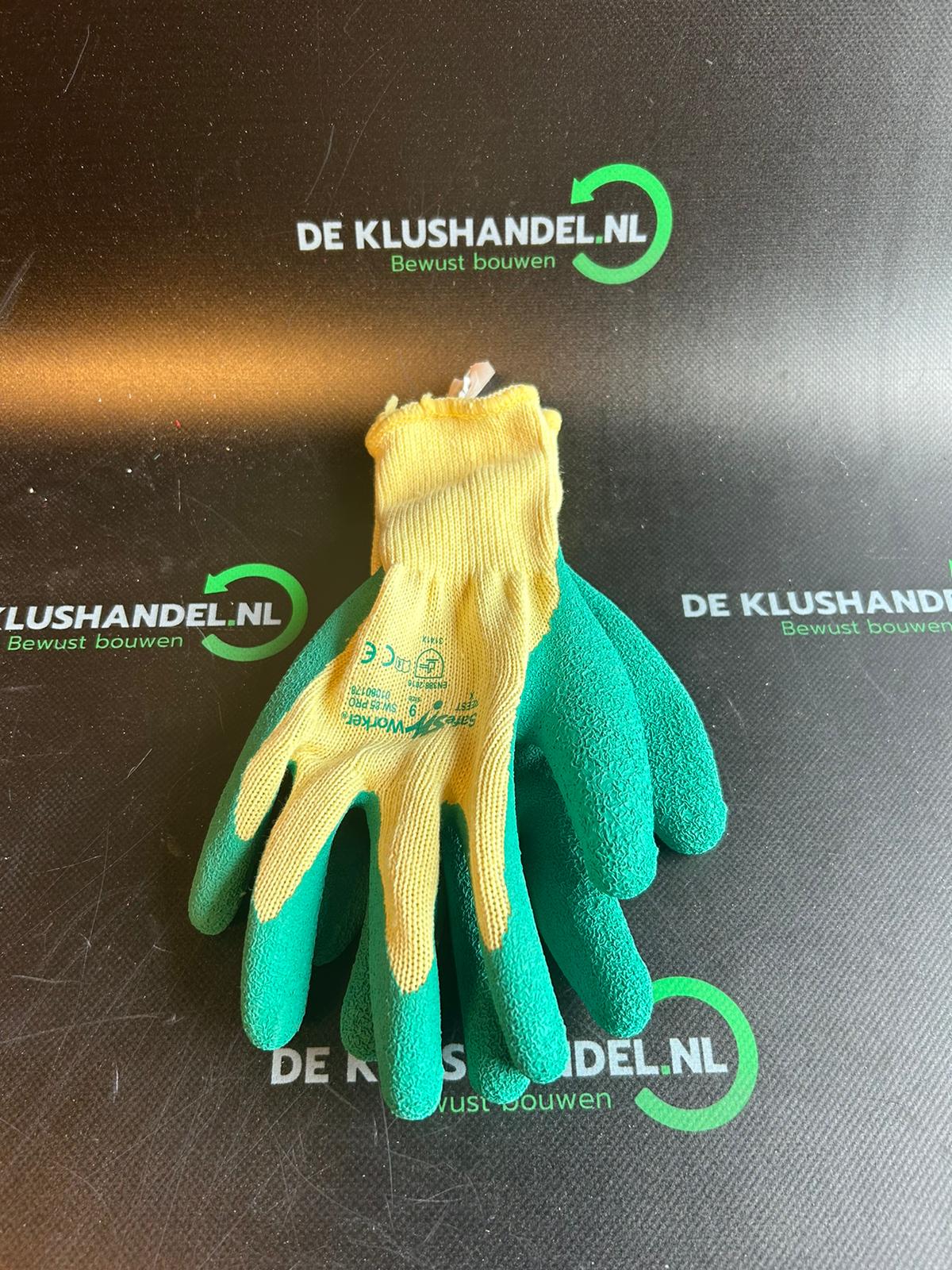 SafeWorker SW 85 POL/katoen/LATEX handschoen