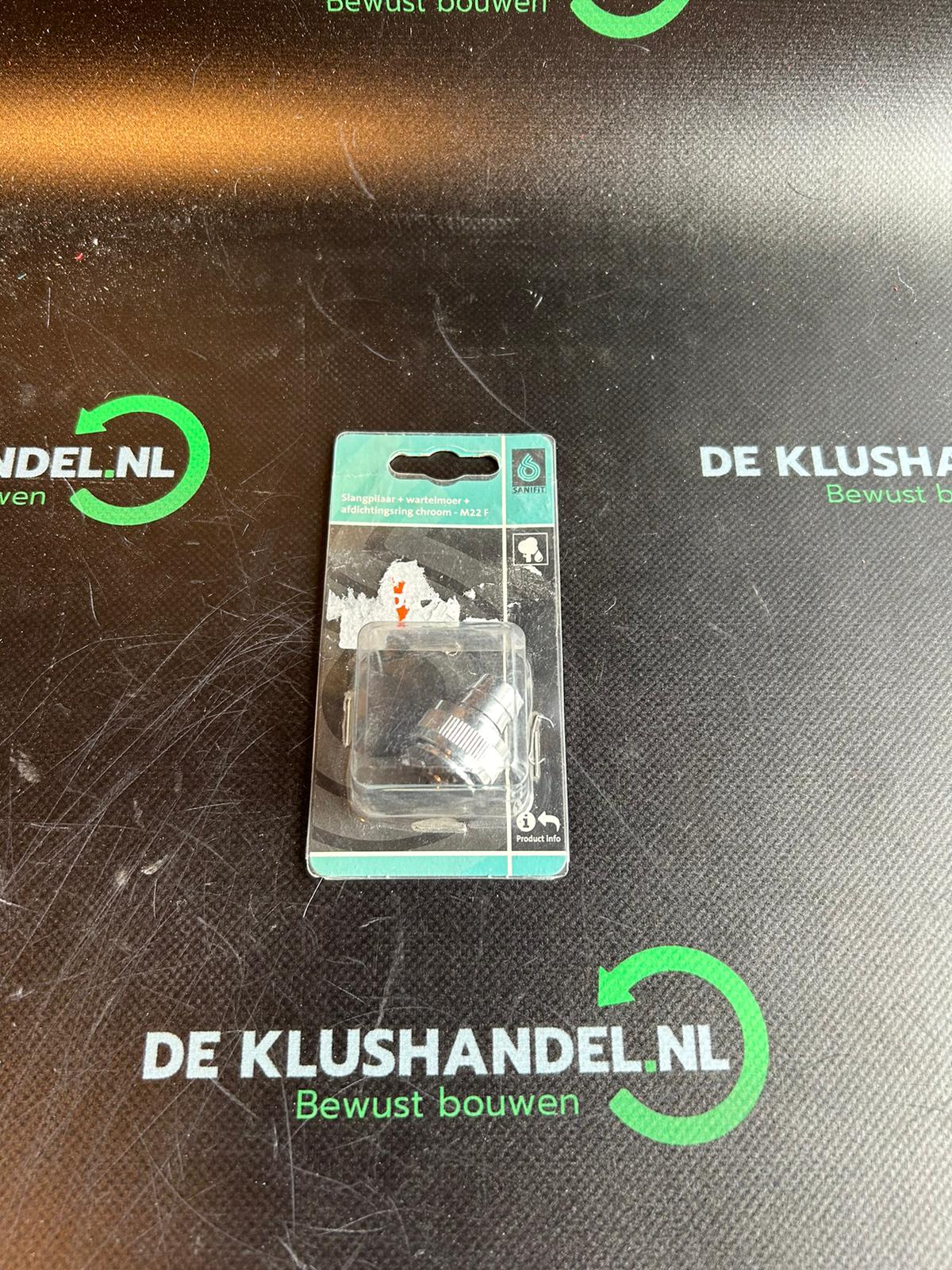 Sanifit slangpilaar + wartelmoer M22f