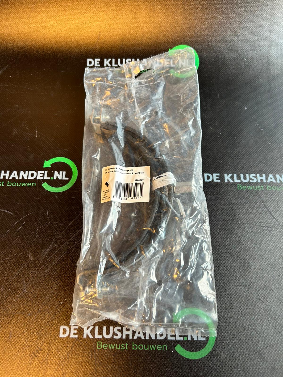 Ophangbeugel voor spirobuis Ø 150mm met rubber inlage