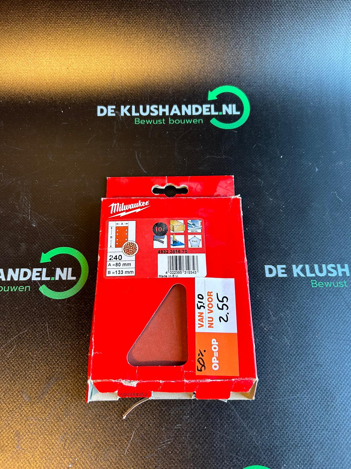 Milwaukee Sandpaper 80x133 mm