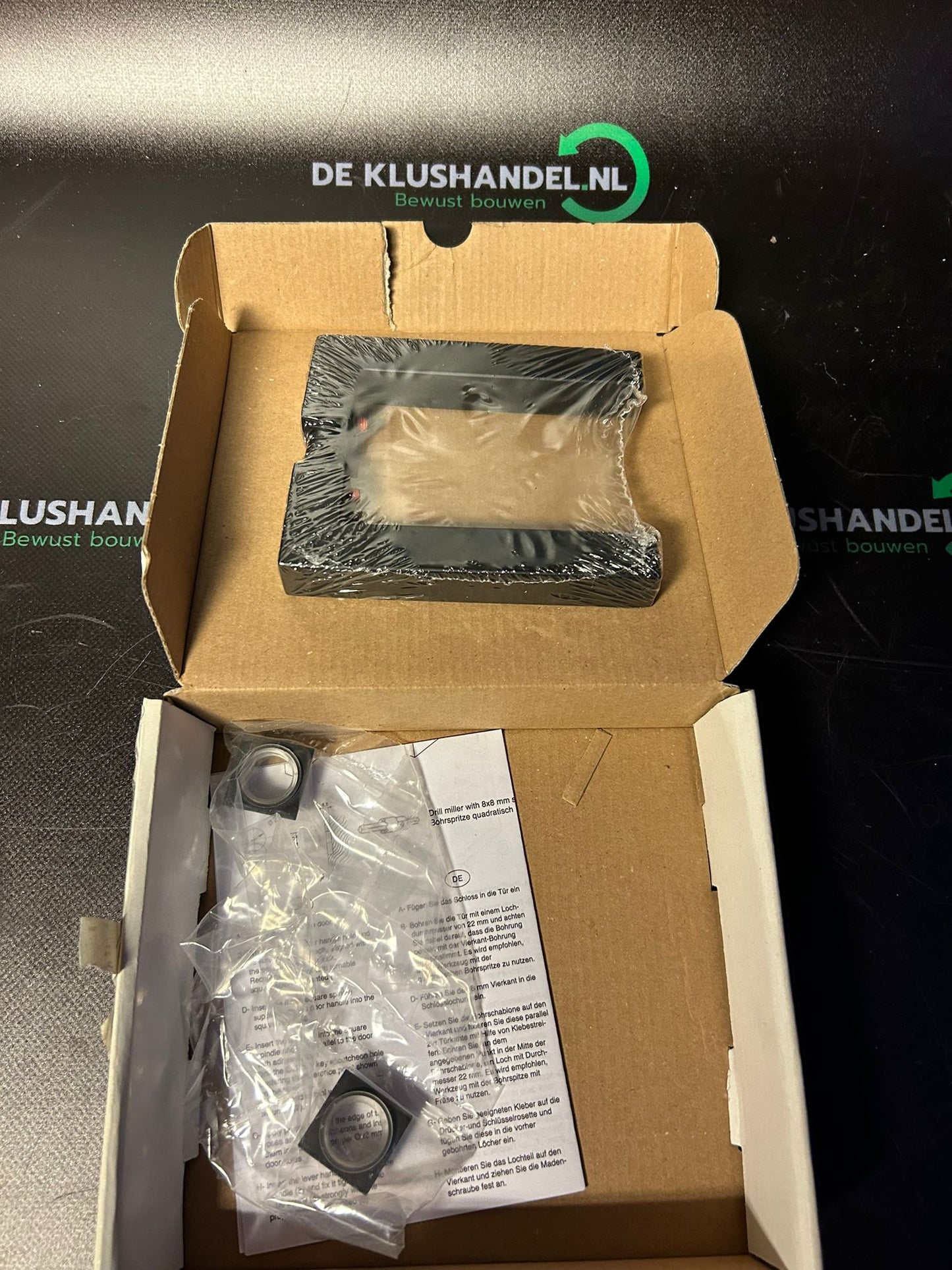 Deurklink zwart Krumas 078 ZWA