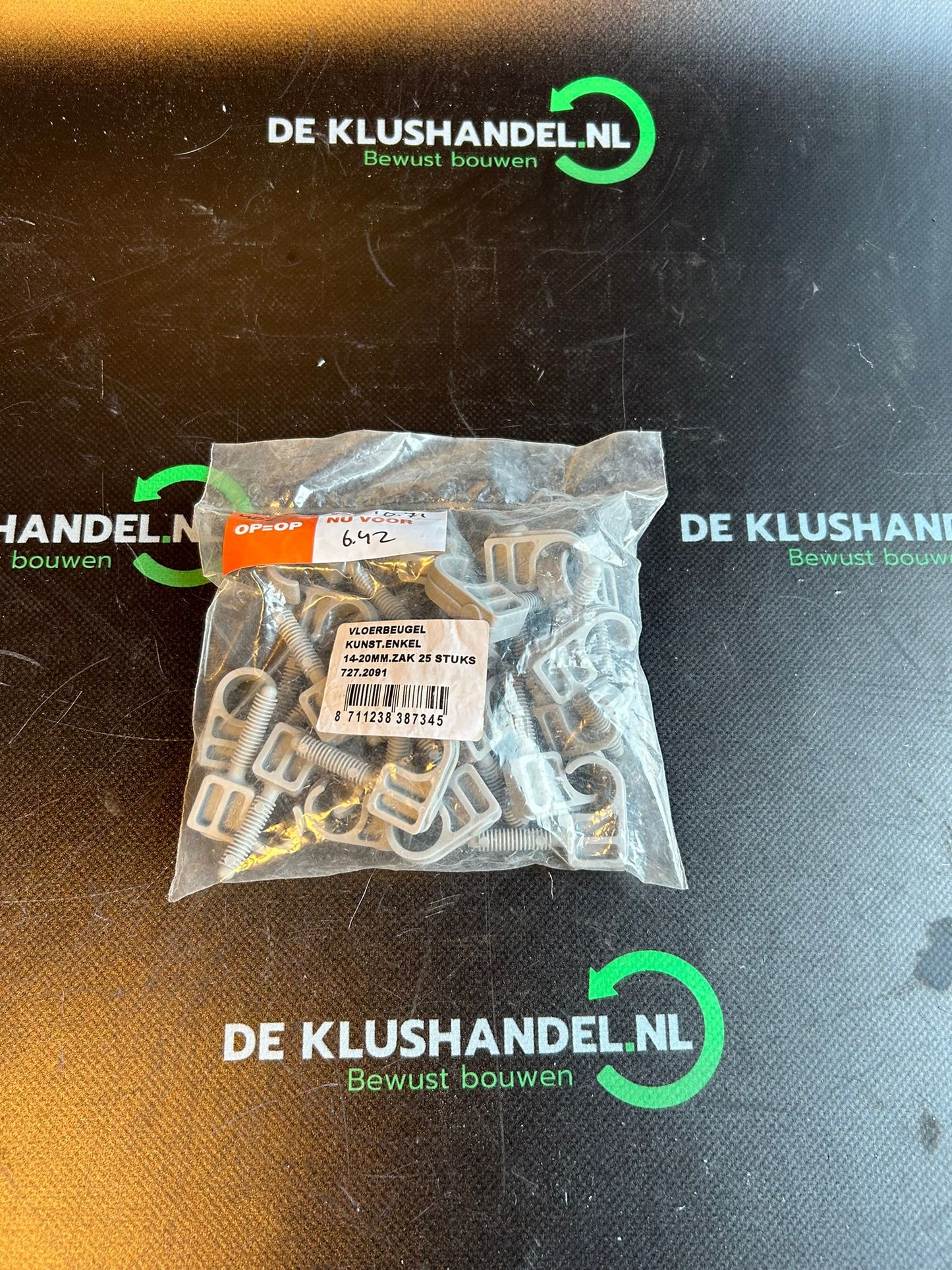 Plastic floor bracket Single 14-20 mm