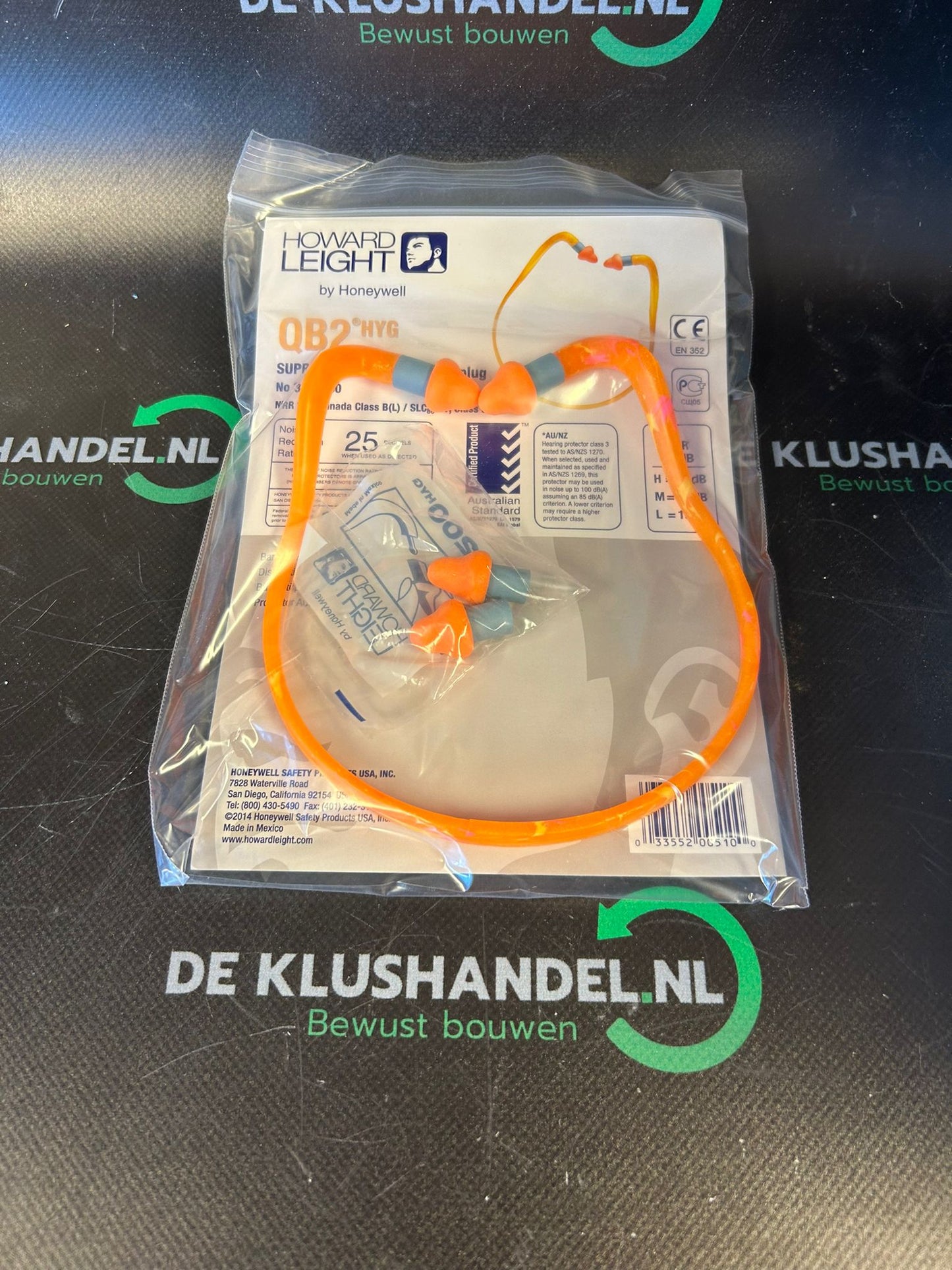 Howard Leight oor Plug QB2HYG - Size One Size Fits All