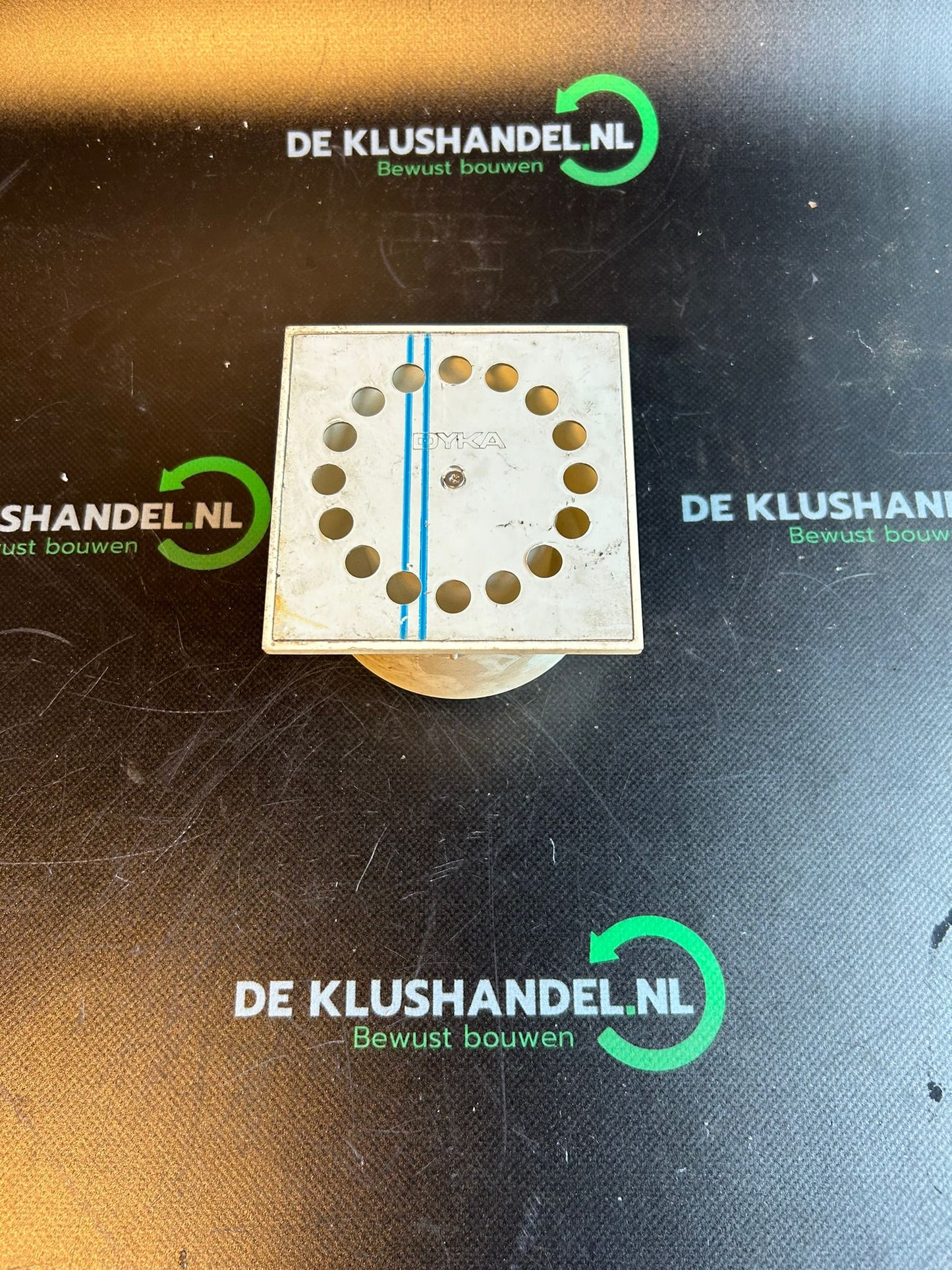 Dyka shower siphon stainless steel grid, 10 x 10 cm