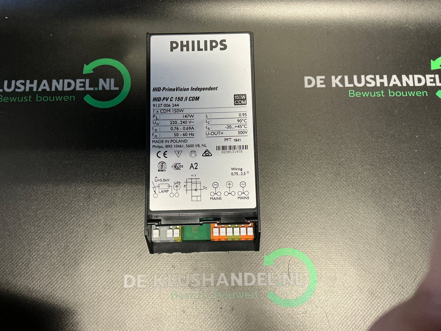 Philips HID-PV C 150 /I CDM 220-240V 50/60Hz 9137006244
