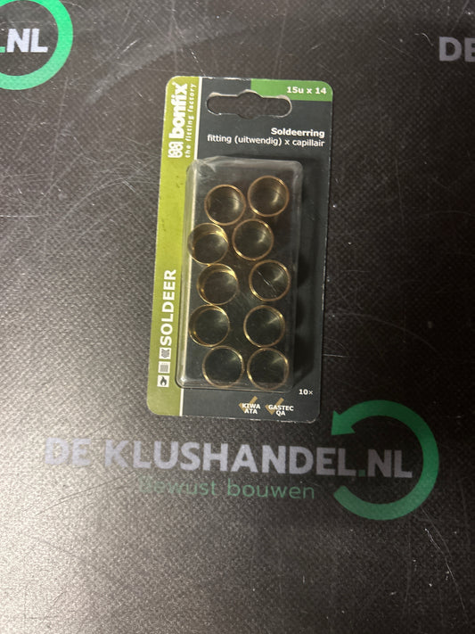 Bonfix soldeerring fitting (uitwendig) x capillair 15ux14