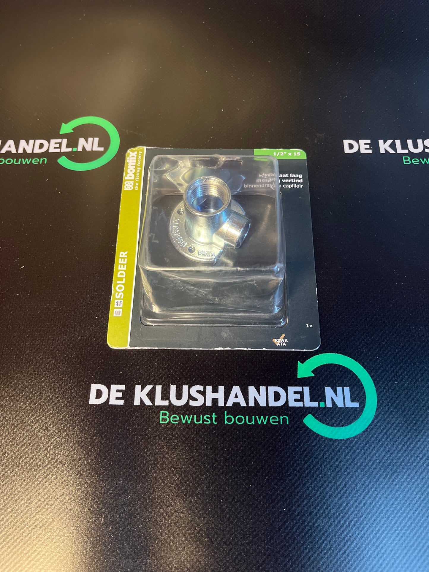 Bonfix soldeer vertinde muurplaat laag 1/2x15mm