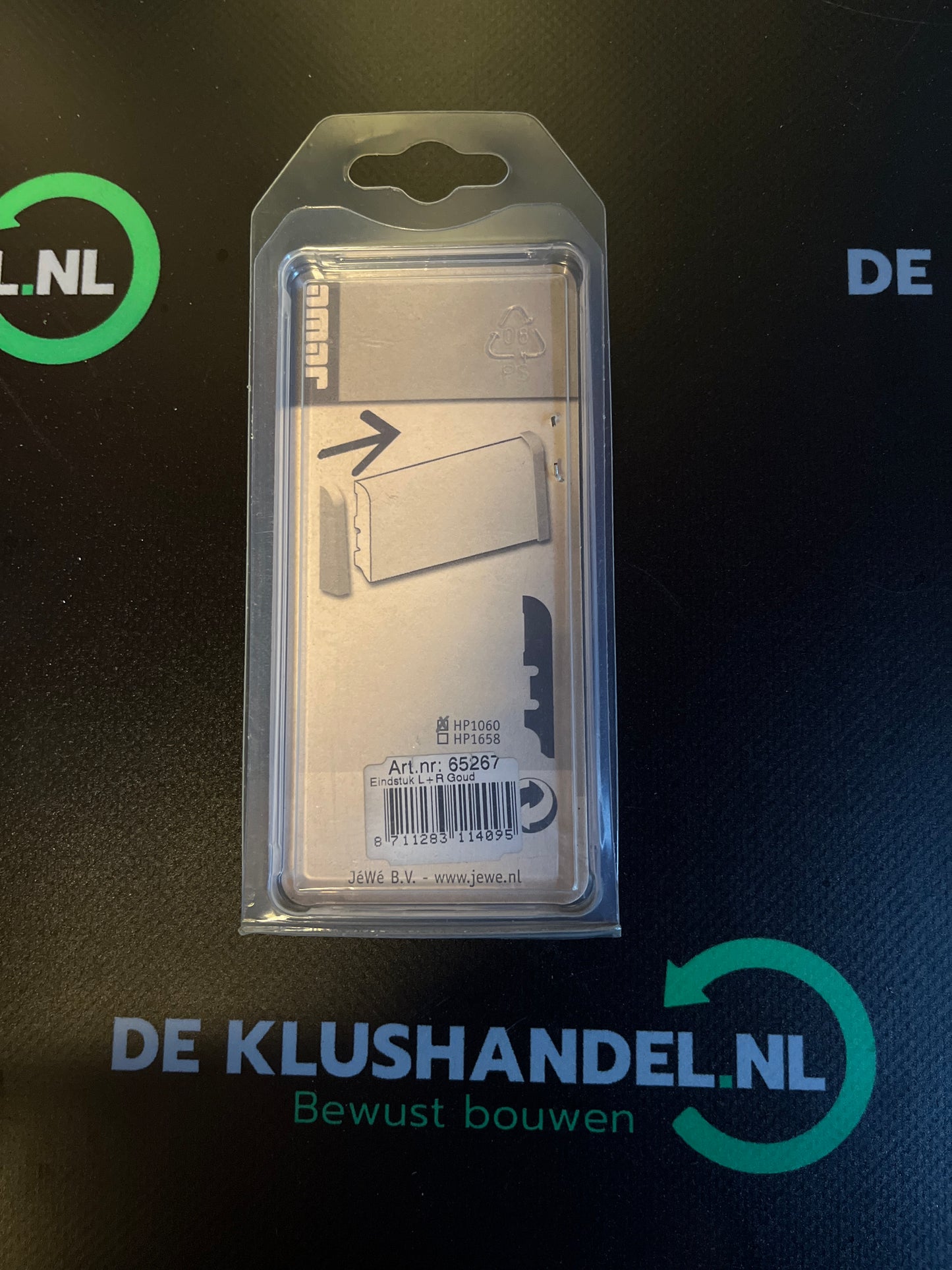 JeWe eindstop goud 2 stuks