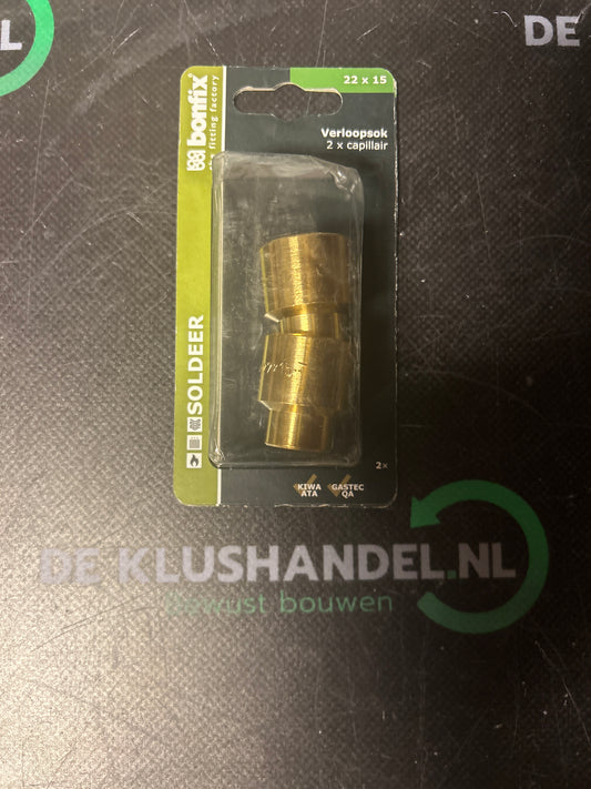Bonfix soldeer verloopsok 2x capillair 22x15