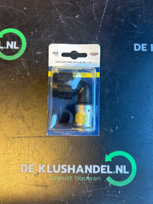 Henco gas perskoppeling knie binnendraad