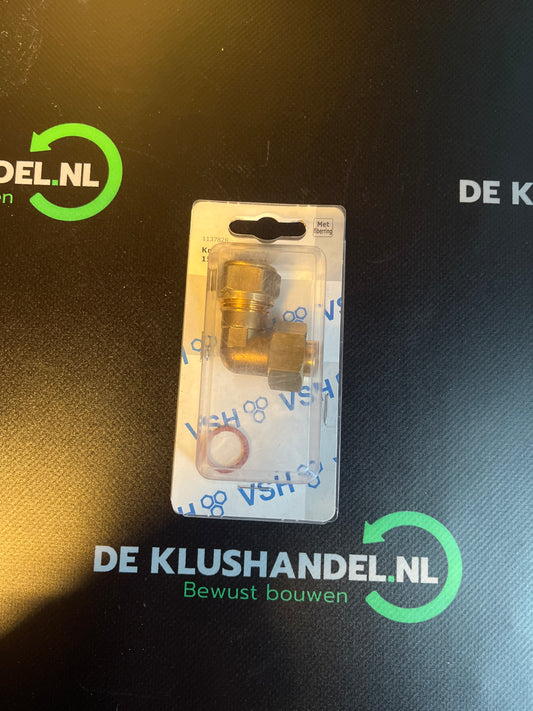 VSH knel/draad knie 1/2x15mm Bi. 2-delig