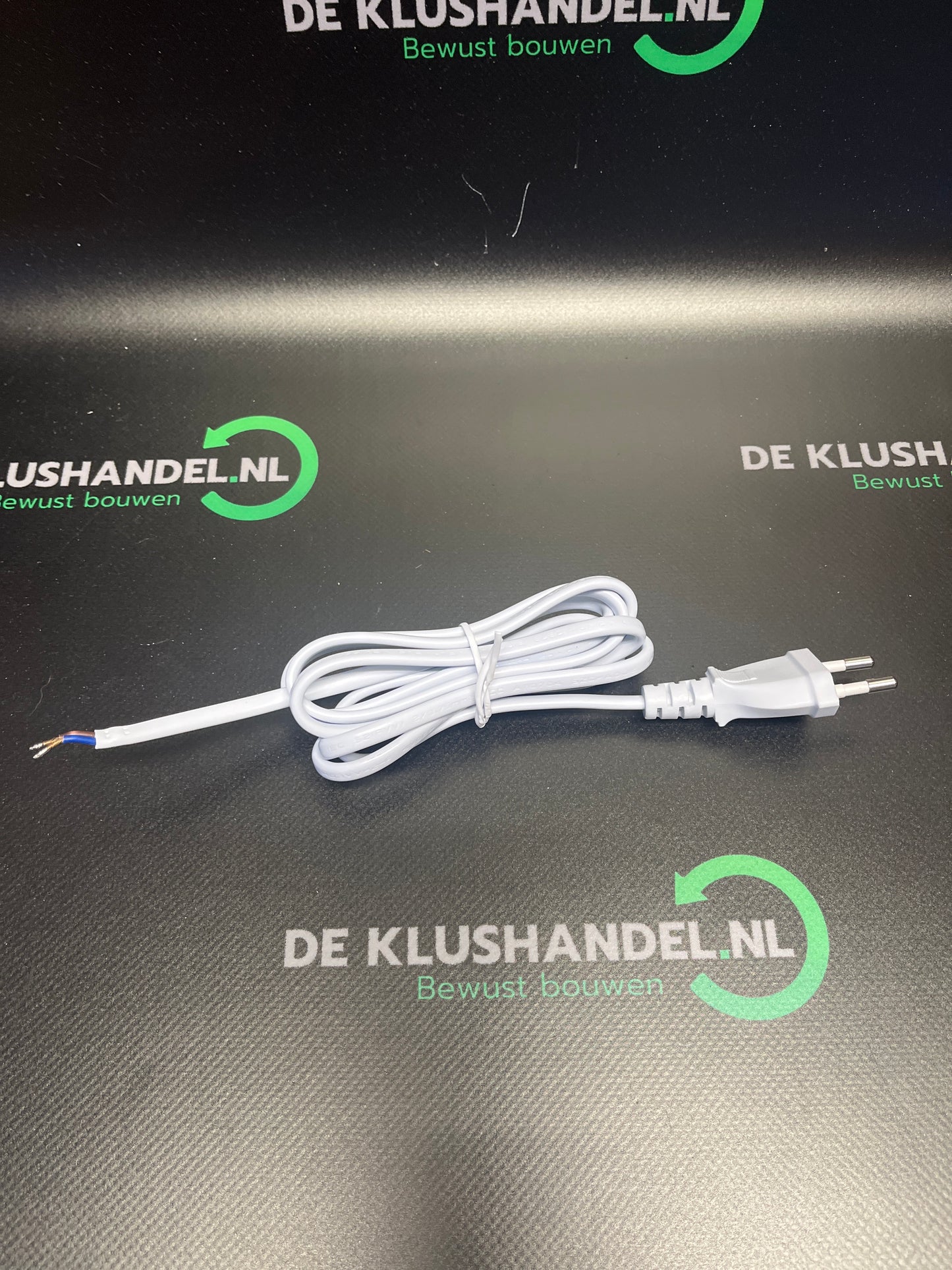 Aansluitsnoer 2x0.75mm 1,5 meter wit