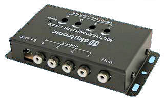 Skytronic 4-weg Video Verdeler