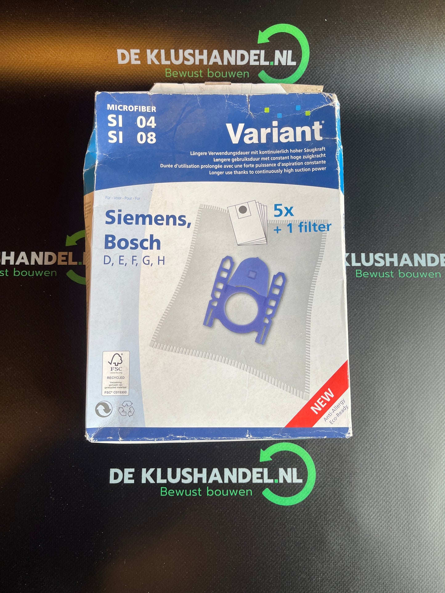 Variant stofzuigerzak SI 04 / SI 08