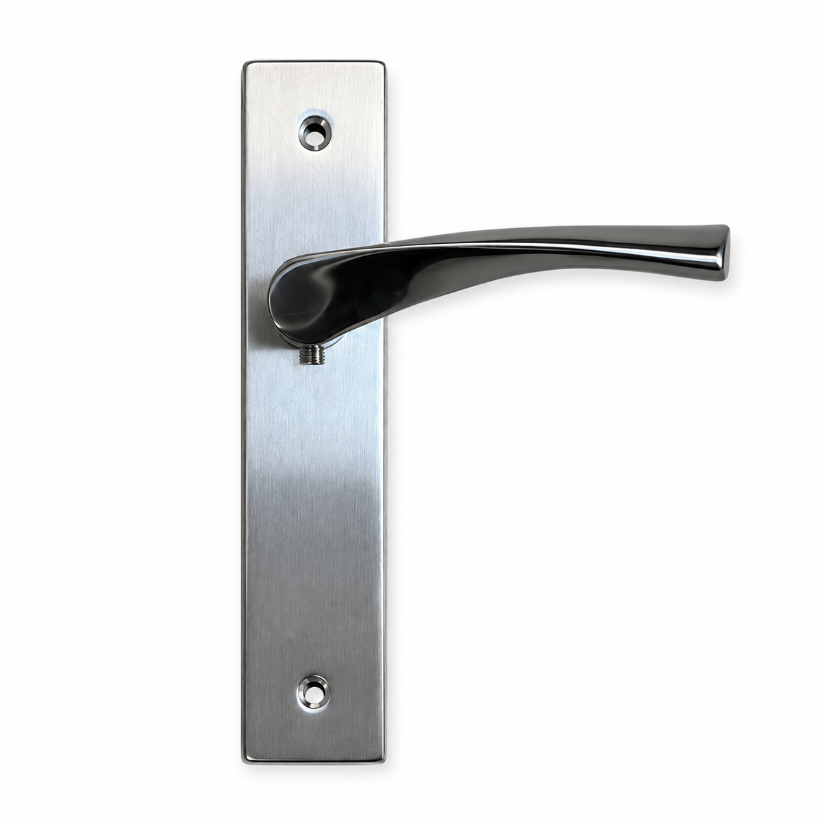 Avenue Deurkruk op schild Jens - RVS - Geborsteld - Blind - Schild 210x44 mm