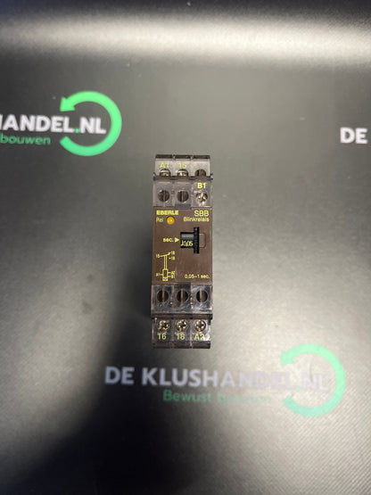 Eberle timer relais SBR-2 0,05-1sec. Oud type
