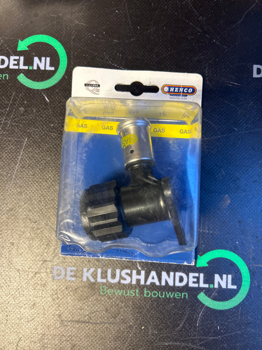 Henco gas perskoppeling muurplaat 20 x 3/4