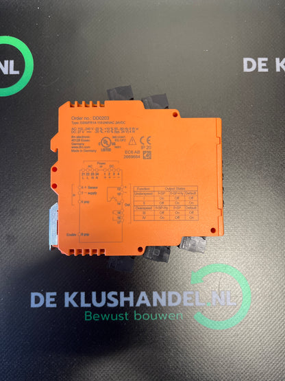 Monitor voor toerentalbewaking DD0203