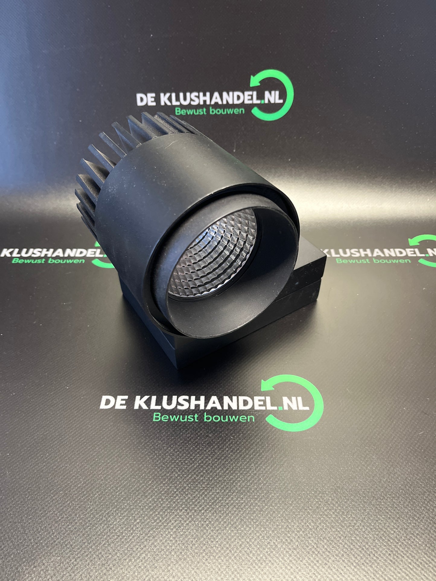 Scan studio led railspot zwart rond S7 35w/830