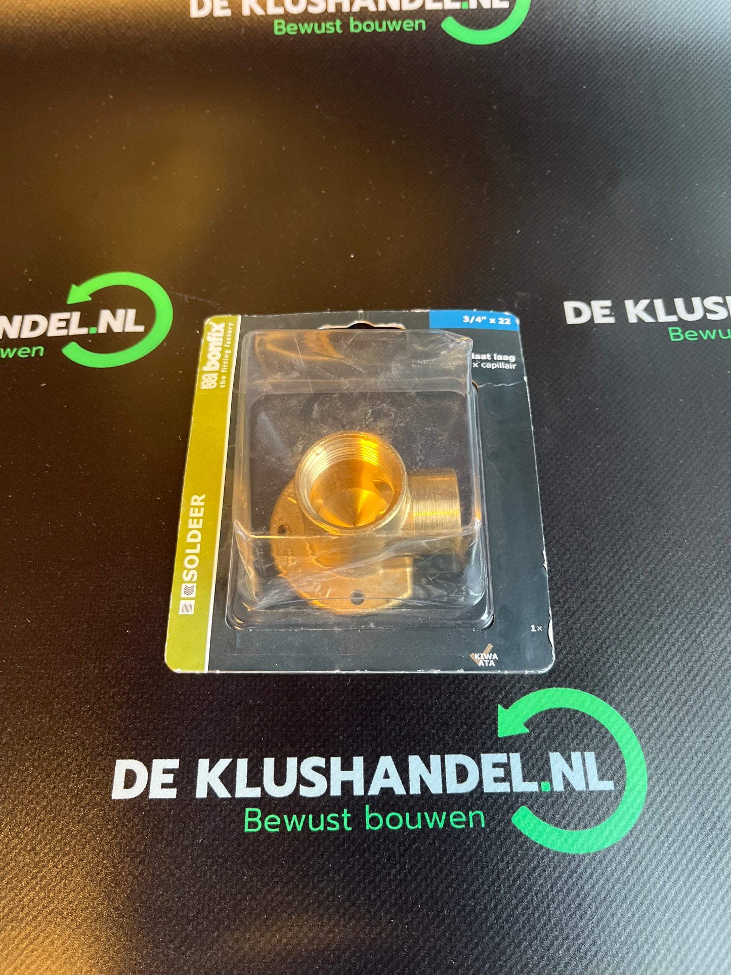 Bonfix soldeer muurplaat laag 3/4x22mm