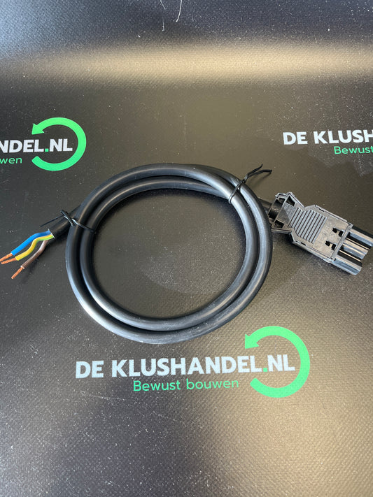 Wieland aansluitsnoer 100cm - 3 x 1,5 mm² - male