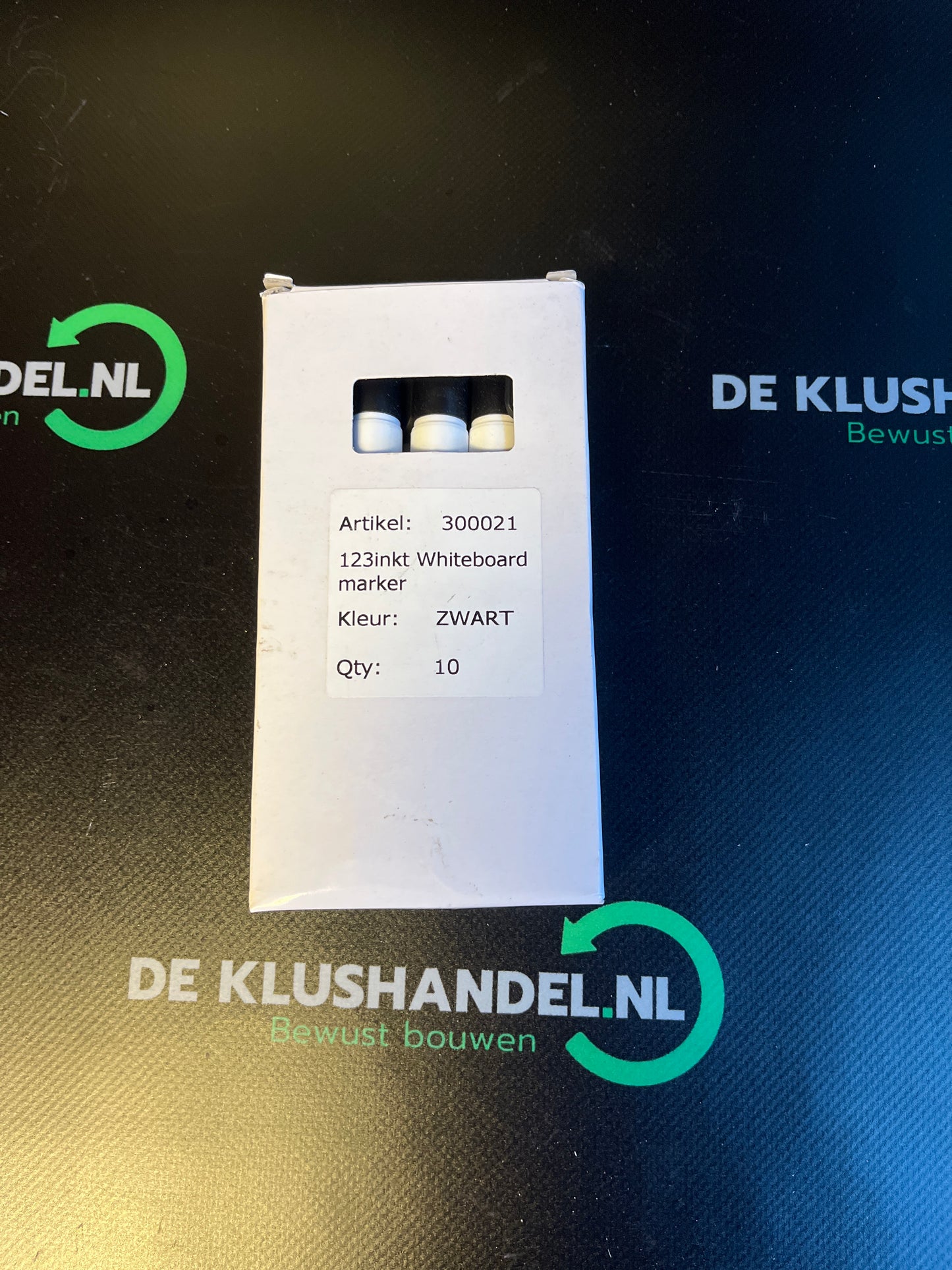 123inkt whiteboard markers zwart 10st.