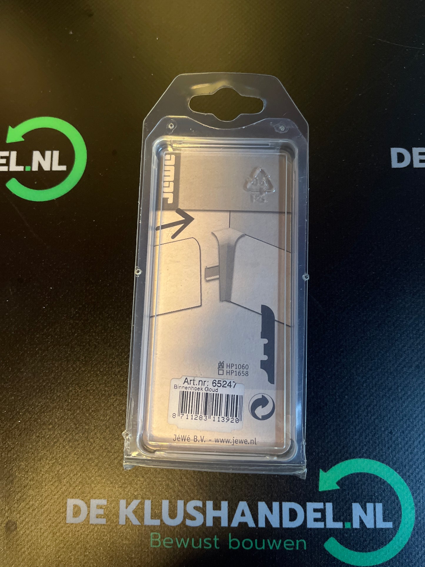 JeWe binnenhoek goud 2 stuks