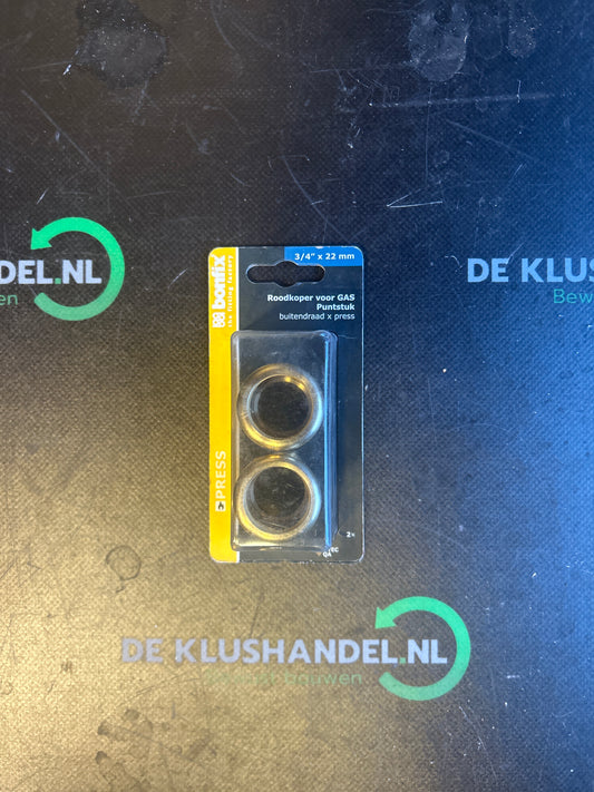 Bonfix puntstuk buitendraad x press 3/4 x 22mm