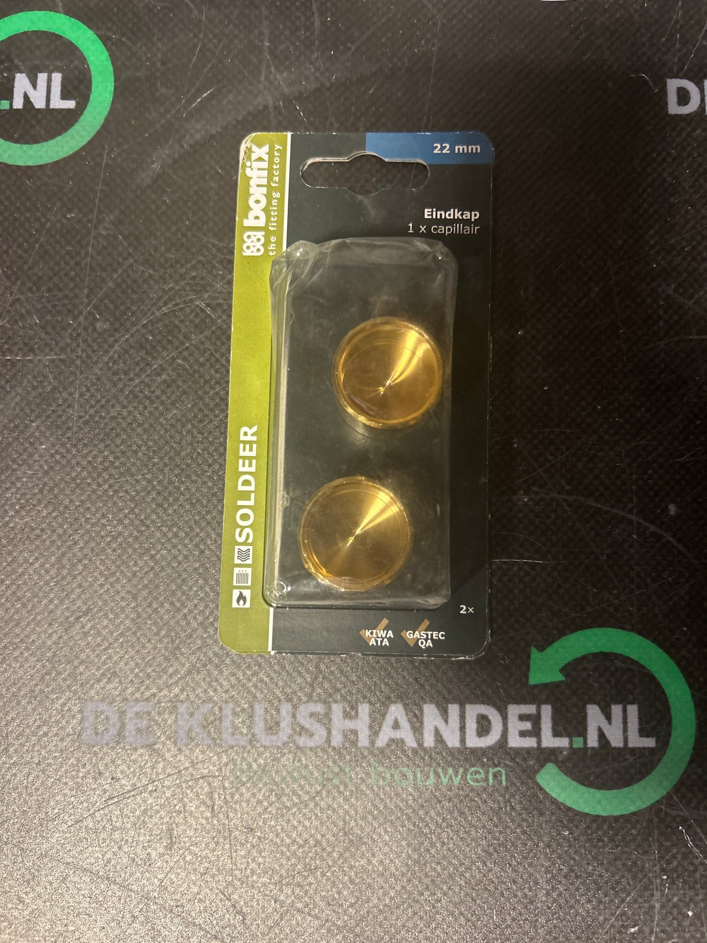Bonfix soldeer eindkap 1x capillair 22mm