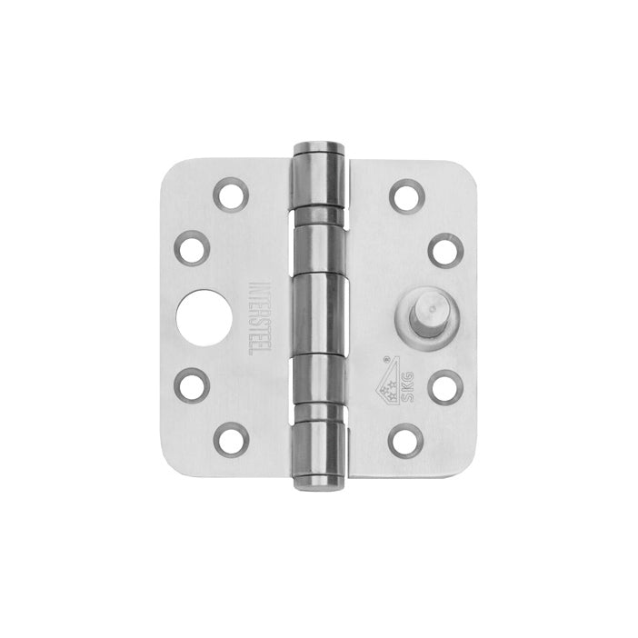 Intersteel| Kogellager scharnier | RVS | 89 x 89 | Ronde hoeken