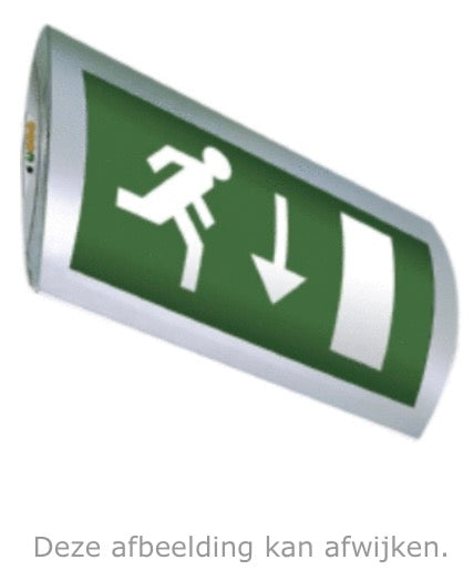 Van Lien noodverlichting plafond/wand opbouw - LED - 2x 1w - IP40 - OLN-1/ZT/LED