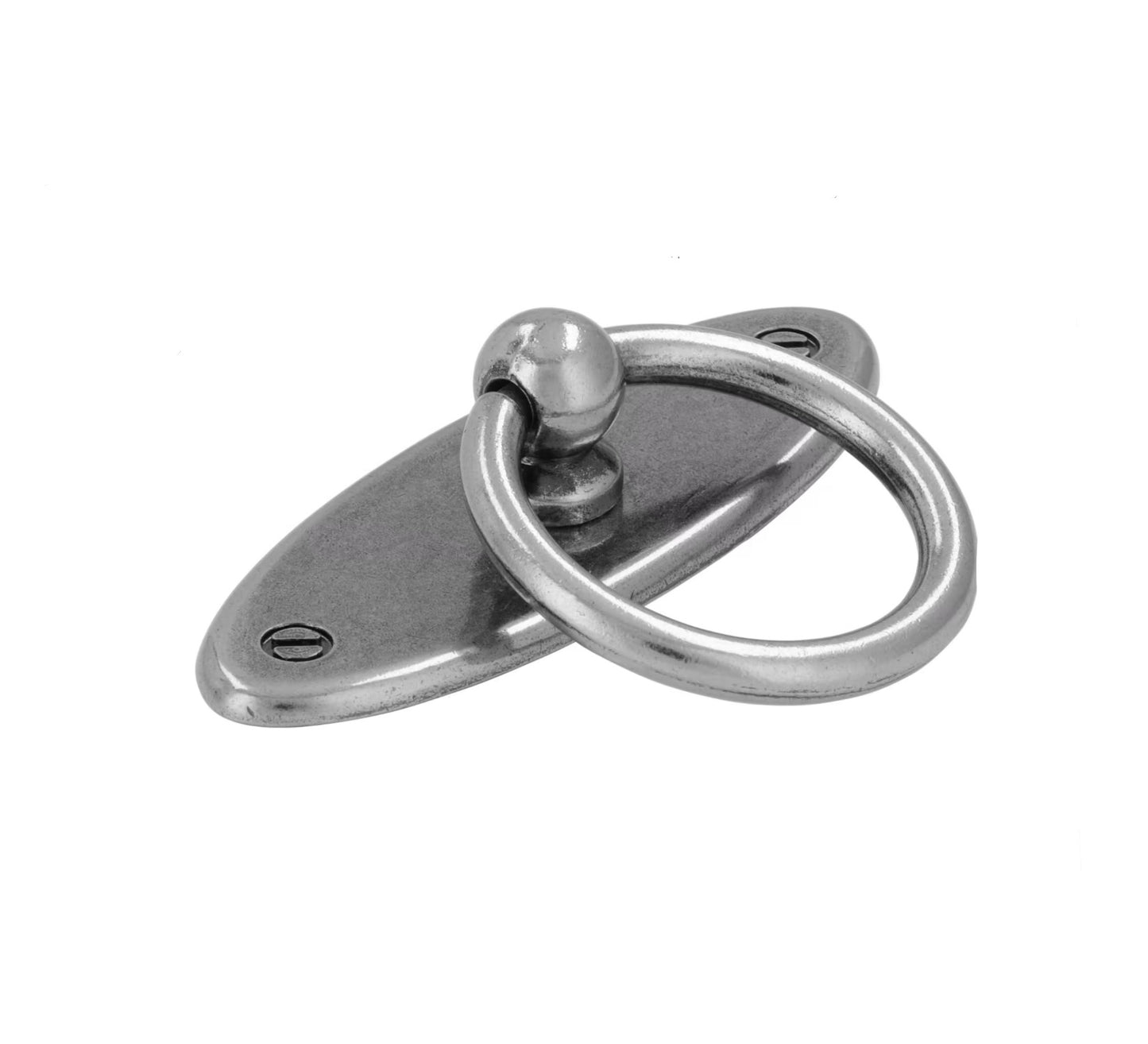 Decomode Meubelknop Rond - oud zilver - diam. 34mm