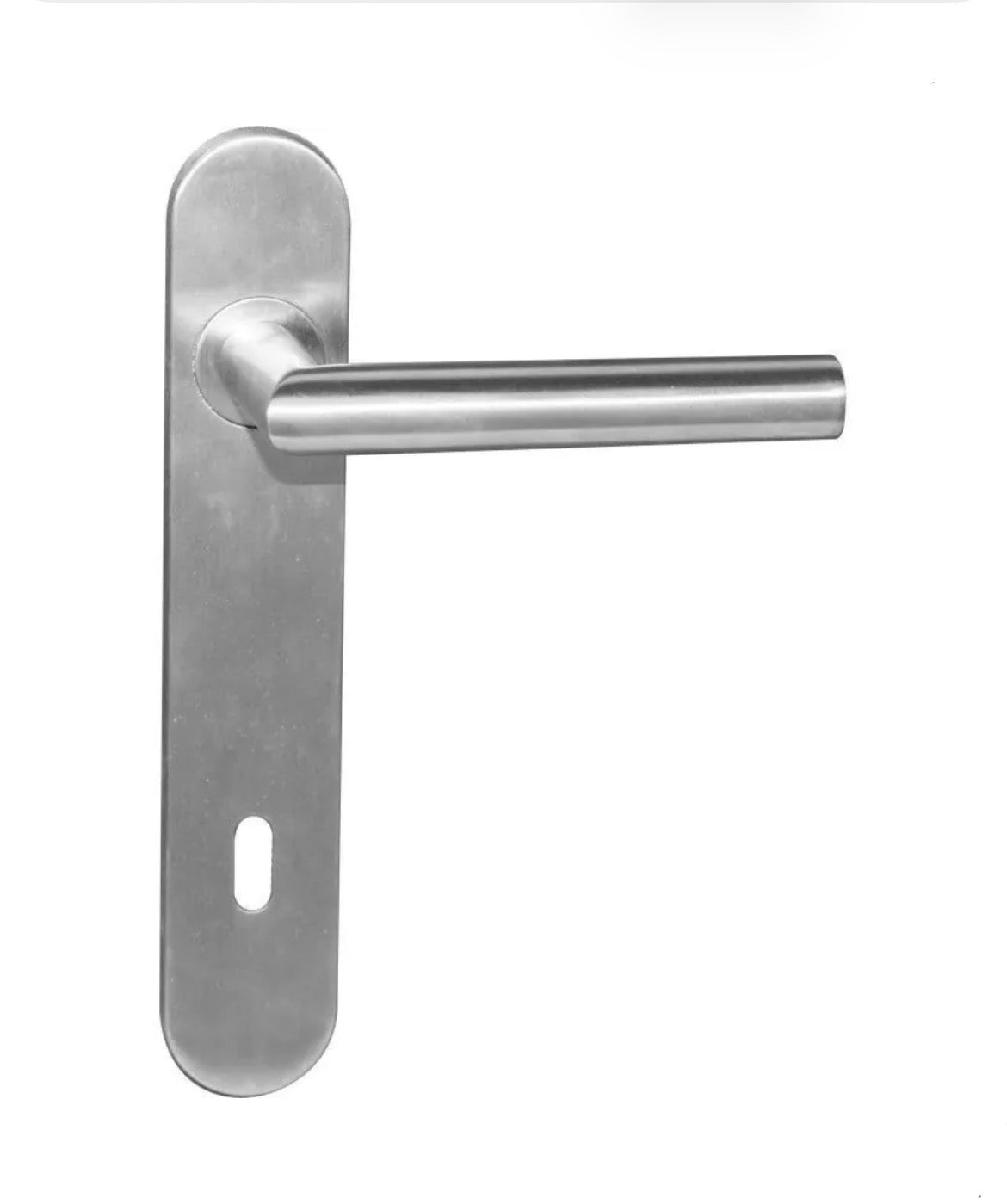 Linea Bertomani Deurklinkset op plaat 11cm RVS