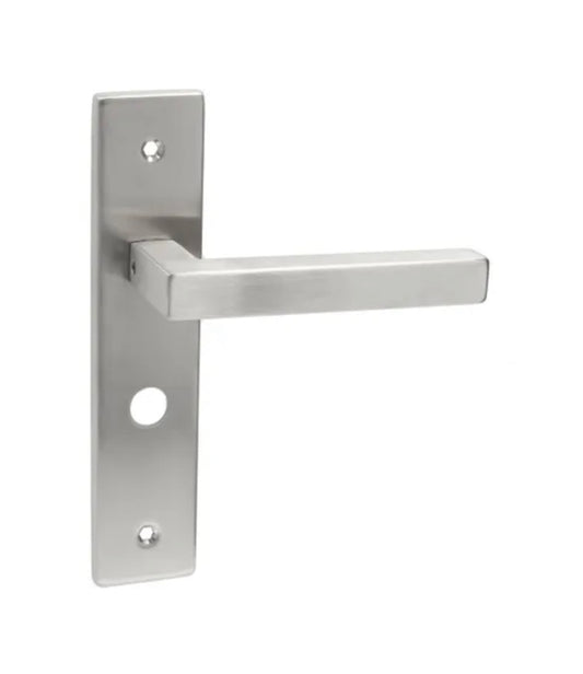 Avenue Deurkruk op schild Cubic - RVS - WC-vergrendeling - Afstand 63 mm