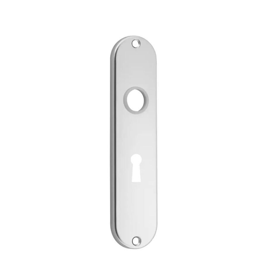 Schild ovaal aluminium sleutelgat 56 en 72mm