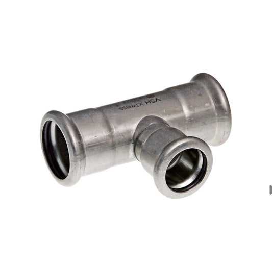 VSH Xpress t-stuk 88,9 x 42 x 88,9 RVS 304