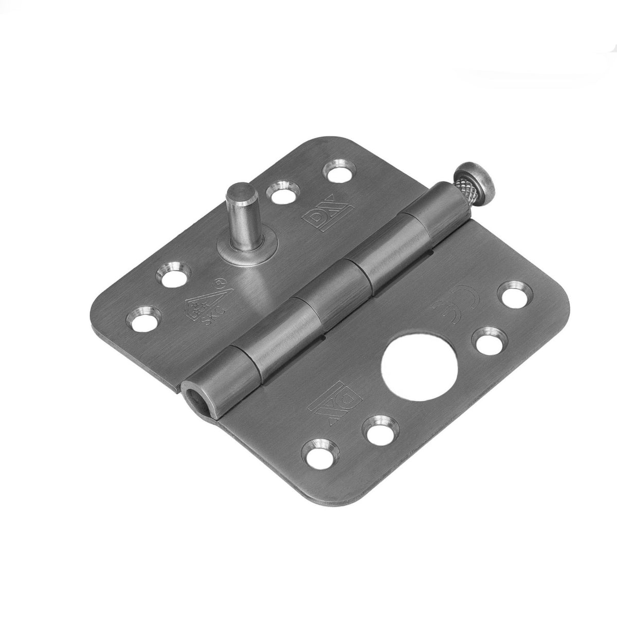 DX | Scharnier | RVS | Ronde hoeken | Losse pen | 89 x89mm