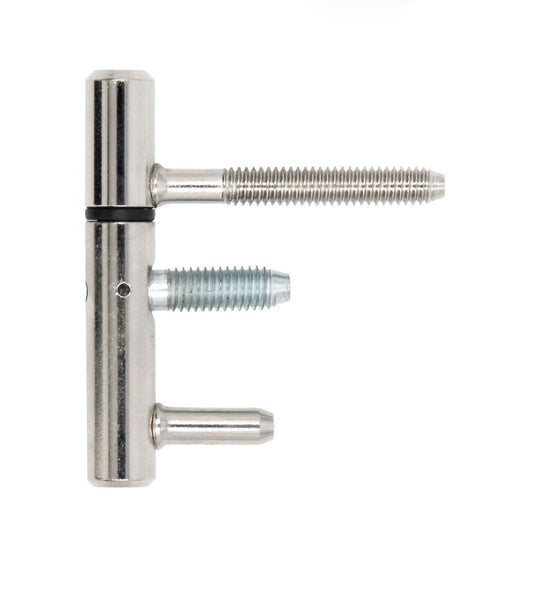 Inboorpaumelle voor opdekdeur - vernikkeld staal - Ø 12x75 mm